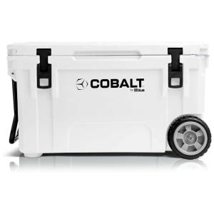 Cooler Térmico Portátil 55 Litros com Rodas, Cobalt, Branco