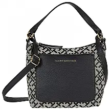 Tommy Hilfiger Bolsa Feminina em Couro Sintético, Cinza