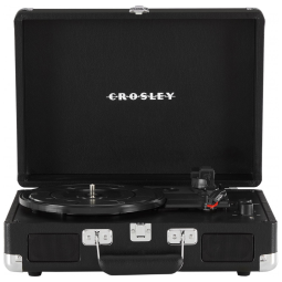 Vitrola Toca-Discos Cruiser Plus,Vintage,3 Velocidades, Bluetooth, Maleta, CR8005DP-BK1 Crosley