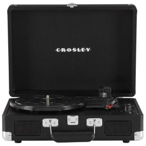 Vitrola Toca-Discos Cruiser Plus,Vintage,3 Velocidades, Bluetooth, Maleta, CR8005DP-BK1 Crosley