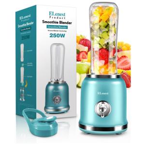 Liquidificador Pessoal 500 mL para Vitaminas com 2 Velocidades 250W, 110v, IIOOIIUS, Azul