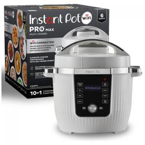 Panela de Arroz Instant Pot PRO Max Wi-Fi 10 em 1, Panela de Pressão, Lenta, Refoga, Vapor, Aquecer, Arroz, Iogurte, Sous Vide, Assar