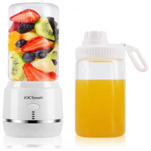 Mini Liquidificador Portátil 400mL com Carregamento USB, 110v, IOCSMART S8, Branco