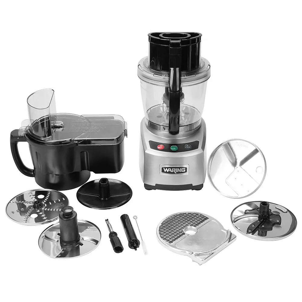 Waring WFP16SCD Processador de Alimentos 2 CV com Tigela Transparente de 3.8 L e Alimentador Contínuo — foto 2