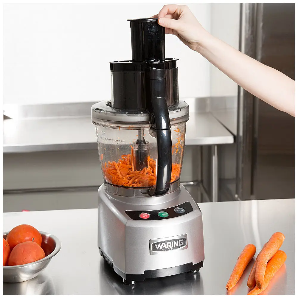 Waring WFP16SCD Processador de Alimentos 2 CV com Tigela Transparente de 3.8 L e Alimentador Contínuo — foto 3