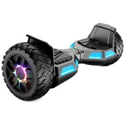 SISIGAD Hoverboard Off Road com Alto Falante Bluetooth, Luz LED, 220V, Preto