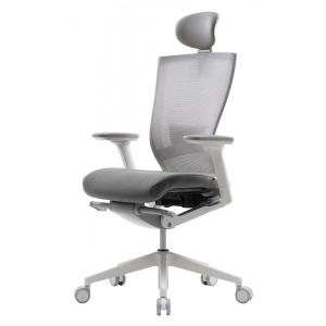 T50 Cadeira de Escritório Ergonômica Giratória e Ajustável com Encosto Respirável, SIDIZ TNB500HLDA, Cinza