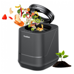 Composteira Elétrica Quaken de Cozinha 4L Smart Bancada Preto Auto-Limpeza 120V