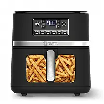 Air Fryer Kitchen Elite 4,7L Digital com Visor e Luz Interna 1500W Preto
