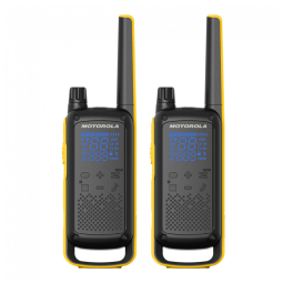 Rádio Comunicador Walkie Talkie Motorola Solutions T470 FRS Portátil, Rádio Bidirecional Recarregável, Preparação para Emergências