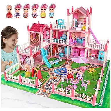 Casa de Bonecas com Acessórios,
