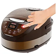 Panela de Arroz Elétrica Programável 15 em 1 até 11 Xícaras Cozidas, 110V 900W, 5 Core RC0502, Marrom