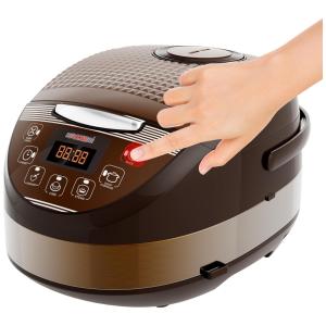 Panela de Arroz Elétrica Programável 15 em 1 até 11 Xícaras Cozidas, 110V 900W, 5 Core RC0502, Marrom