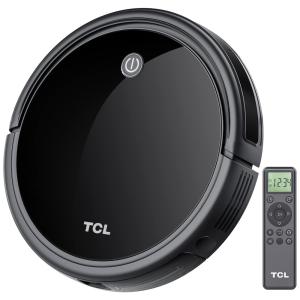 Aspirador de Pó Robô, Capacidade 600 mL, Recarregável 2600mAh, Área 119 m2, TCL Sweeva 1000, Preto