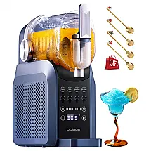 Máquina de Slush Raspadinha Oplace 7-em-1 2,6L Azul 6 Programas Auto Limpeza 240V
