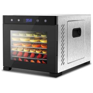 Desidratador de Alimentos 600W, 6 Bandejas Cronômetro Digital, 110v, NUTRICHEF NCDH6S, Preto