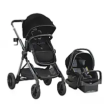 Sistema Evenflo Pivot Xpand Preto com Cadeirinha LiteMax Conversível até 25 kg