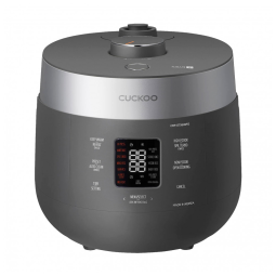 Panela Elétrica de Arroz com Pressão Cuckoo Cinza 6 Xícaras 12 Xícaras Cozidas 16 Modos 880 W 120 V