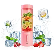 Mini Liquidificador Portátil 470mL em Aço Inoxidável com Carregamento USB, LEONARCADE