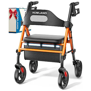 Andador Rollator Dobrável com Assento