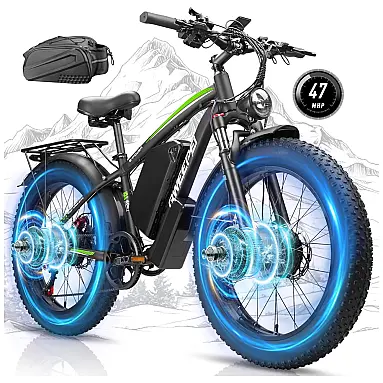 Bicicleta Elétrica Dual Motor Qweepei