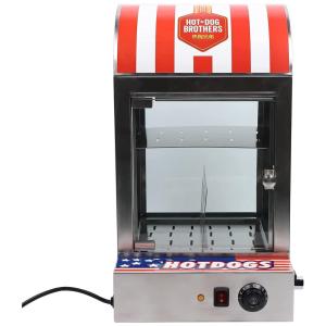 Máquina de Hot Dog Profissional em Aço Inoxidável, 110V 1500W, DENEST, Prata