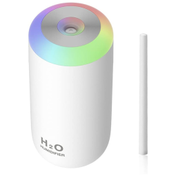 Umidificador Ultrassônico Portátil 350mL, com Desligamento Automático, Silencioso, 110v, O MEI STARS, Branco