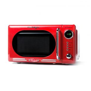 Micro ondas Retro de Bancada 19 Litros Multifuncional, 700W, 110v, NOSTALGIA NRMO7RD, Vermelho