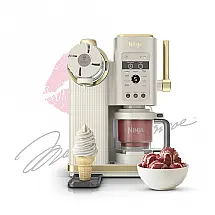 Sorveteira Ninja CREAMi Scoop & Swirl NC701STGD Coleção Marilyn Monroe 13-em-1 Soft Serve Pedra e Dourado 110V