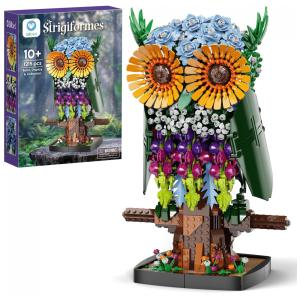 Kit Sillbird Coruja de Flores com 1215 Peças para Montagem e Decoração de Ambientes