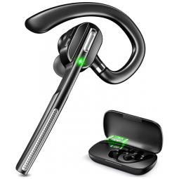 Fone de Ouvido sem Fio Bluetooth 5.1 com Estojo de Carregamento, DECHOYECHO G5, Cinza