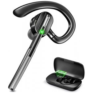 Fone de Ouvido sem Fio Bluetooth 5.1 com Estojo de Carregamento, DECHOYECHO G5, Cinza