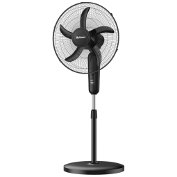 Ventilador Pedestal com Oscilação, 3 Velocidades e Altura Ajustável, 110V 55W, Holmes, Preto