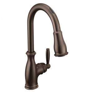 Torneira Cozinha Inteligente com Controle de Voz, Aumento de Potência e Pulverizador Pull Down, Moen Brantford 7185EVORB
