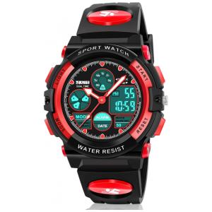Relógio Multifuncional, à Prova dÁgua para Crianças de 6 até 15 Anos, ATIMO, Vermelho