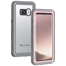 Capa Celular Prova Dágua IP68 Samsung Galaxy, LANHIEM LH WP S8, Rosa