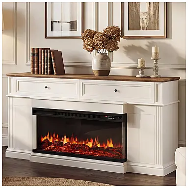 Lareira Elétrica Nordivale 160x43x90cm 1500W