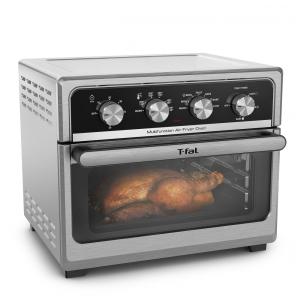 Forno de Convecção 9 em 1, 20L com Acabamento em Aço Inoxidável e Controle de Temperatura, 110V 1800W, T Fal FW601D50, Prata