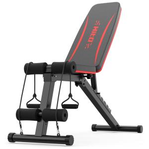 HITOSPORT Banco Multiuso para Treino Corpo Inteiro em Casa, Preto