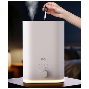 Umidificador Ultrassônico Premium para Grandes Ambientes, Recarga Top, Ideal p/ Dormitório, Fácil Limpeza