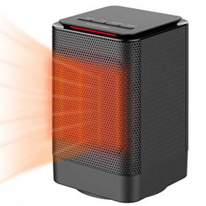 Calefator Portátil Aquecedor elétrico oscilante de cerâmica PTC com proteção contra superaquecimento vento quente e natural para uso