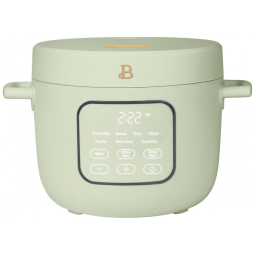 Panela Elétrica de Arroz e Grãos Beautiful 2,6L Verde, Revestimento Cerâmico, 8 Programas, Bandeja Vapor, 500W, 110V