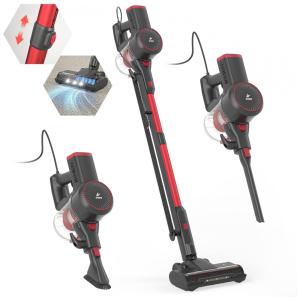 Aspirador de Pó Multifuncional com Fio, Acessórios e Sucção Potente 20000PA, 11OV 600W, Afoddon, Vermelho