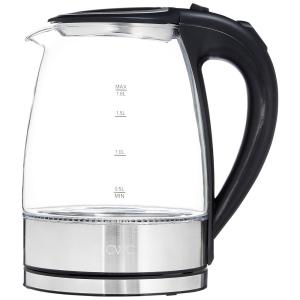 Chaleira Elétrica de Vidro 1,8L Fervura Rapida e Segura com Design Moderno e Pratico, Ideal para Cozinhar com Estilo, 1200W