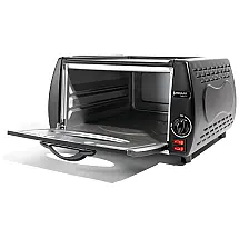 Forno Elétrico de Bancada para Pizza e Pão com Controle de Temperatura, 110V, Angaar, Preto