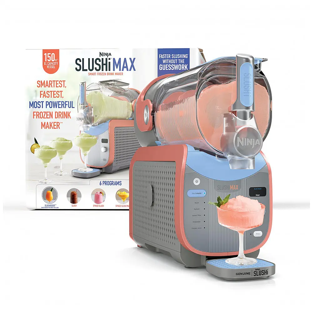 Máquina de Slush Raspadinha Ninja SLUSHi Max Pêssego 4,4L 12+ Porções Frozen Drinks
