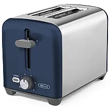Torradeira Elétrica 2 Fatias com 6 Níveis de Tostagem e Bandeja de Migalhas Removível, 110V 750W, BELLA, Azul Escuro