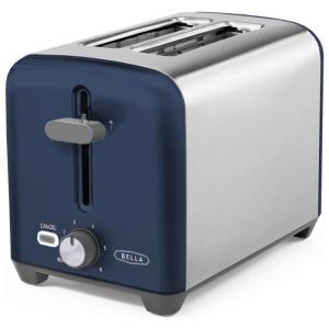 Torradeira Elétrica 2 Fatias com 6 Níveis de Tostagem e Bandeja de Migalhas Removível, 110V 750W, BELLA, Azul Escuro