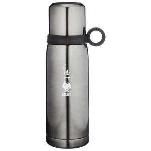 Garrafa Térmica 500 mL com Isolamento a Vácuo, Fria 24H e Quente 12H, Bialetti, Cinza
