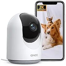Câmera de Segurança Interna 2K Áudio de 2 Vias Zoom Panorâmico GNCC P1Pro Branca